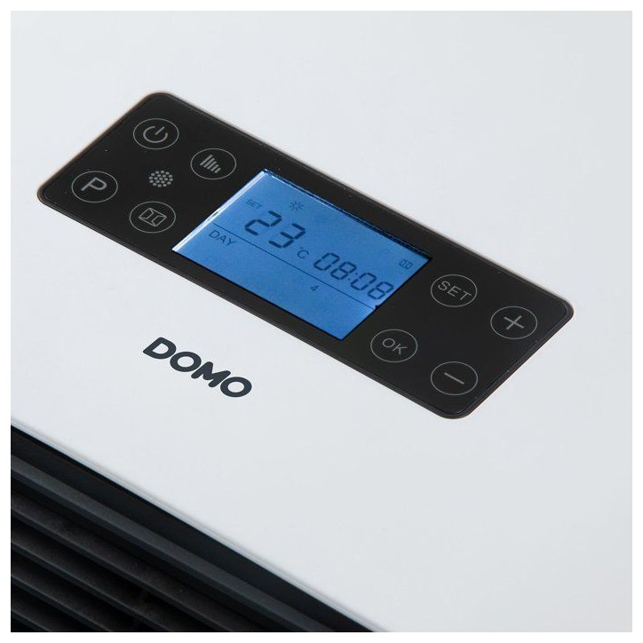 Chauffage de salle de bain - Céramique - 2100 W - DOMO - Chauffage céramique intelligent - Mural - Blanc Chauffage de salle de bain - Céramique - 2100 W - DOMO - Chauffage céramique intelligent - Mural - Blanc