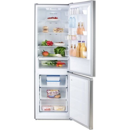 Réfrigérateur combiné avec congélateur - DOMO - DO91336C - 2 portes - 310 L - 60 cm - 35 dB - Inox