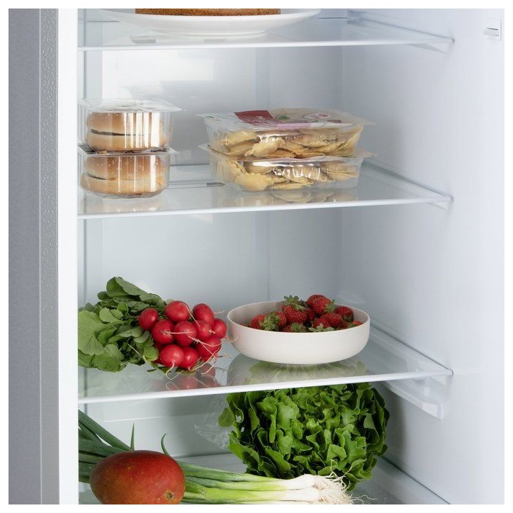Réfrigérateur combiné avec congélateur - DOMO - DO91336C - 2 portes - 310 L - 60 cm - 35 dB - Inox Réfrigérateur combiné avec congélateur - DOMO - DO91336C - 2 portes - 310 L - 60 cm - 35 dB - Inox
