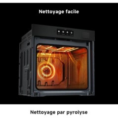 Four encastrable vapeur - DREAME - Z6000 (OZ60) - noir - émail - port