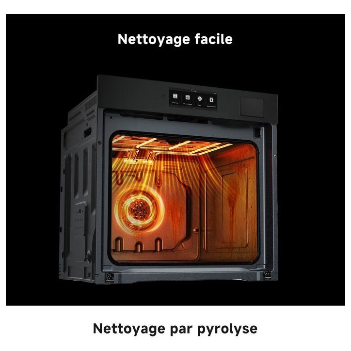 Four encastrable vapeur - DREAME - Z6000 (OZ60) - noir - émail - porte froide - 81 L 60 cm Four encastrable vapeur - DREAME - Z6000 (OZ60) - noir - émail - porte froide - 81 L 60 cm