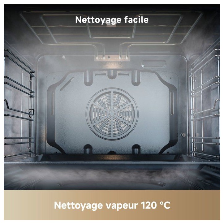 Four encastrable vapeur - DREAME - Z6000 (OZ60) - noir - émail - porte froide - 81 L 60 cm Four encastrable vapeur - DREAME - Z6000 (OZ60) - noir - émail - porte froide - 81 L 60 cm