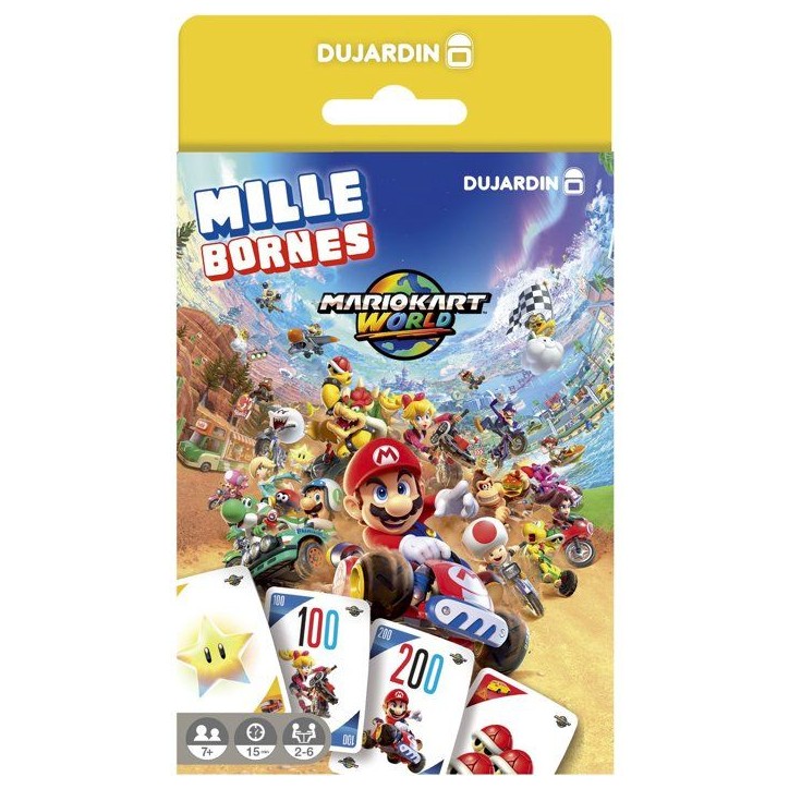 Mille bornes pocket - Jeu de société - DUJARDIN - Mario Kart World - 2 a 8 joueurs - Des 7 ans Mille bornes pocket - Jeu de société - DUJARDIN - Mario Kart World - 2 a 8 joueurs - Des 7 ans