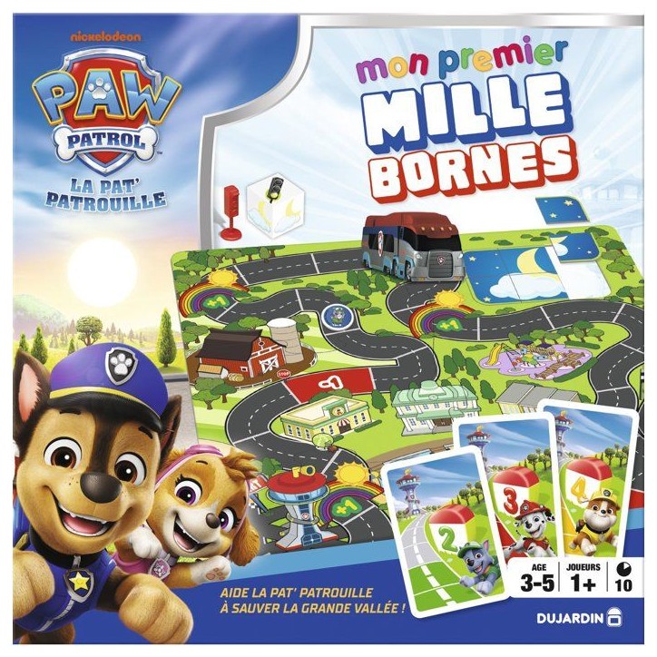 Mon premier mille bornes - Jeu de société - DUJARDIN - Pat'Patrouille - 1 a 10 joueurs - Des 3 ans Mon premier mille bornes - Jeu de société - DUJARDIN - Pat'Patrouille - 1 a 10 joueurs - Des 3 ans