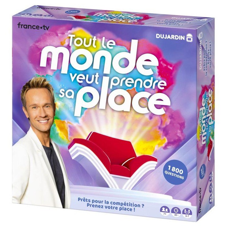 Tout le monde veut prendre sa place - Jeu de société - DUJARDIN - 3 a 7 joueurs - Des 7 ans Tout le monde veut prendre sa place - Jeu de société - DUJARDIN - 3 a 7 joueurs - Des 7 ans