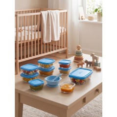 Service repas bébé - DURALEX - Baby Transparent - 10 pieces - Avec c