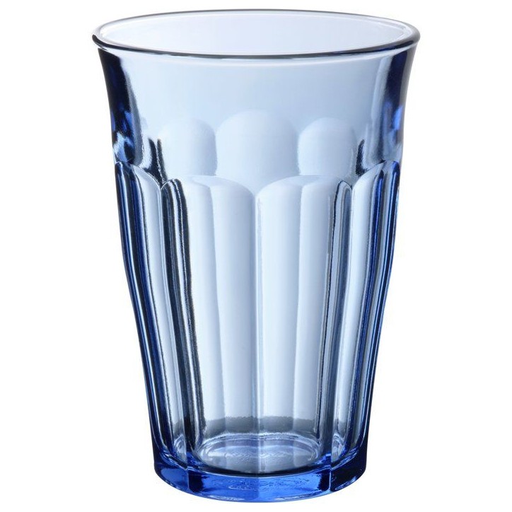 Service de verres - DURALEX - Picardie Marine - 18 pieces - Verre trempé - Coloris marine