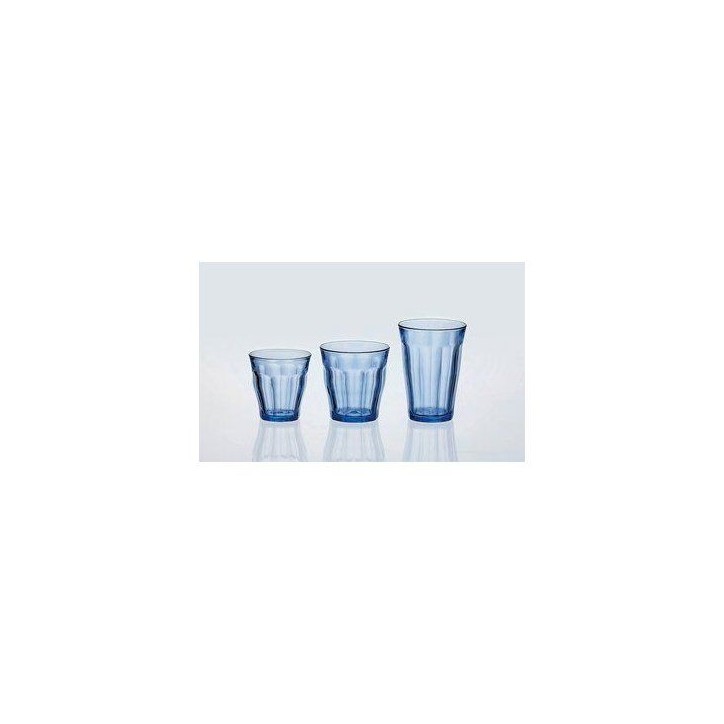 Service de verres - DURALEX - Picardie Marine - 18 pieces - Verre trempé - Coloris marine