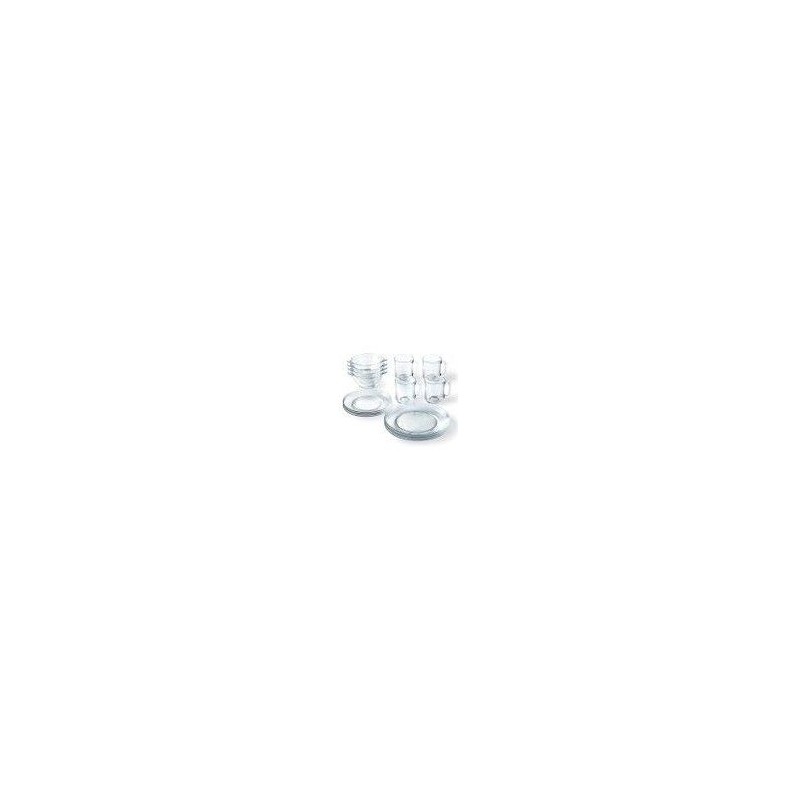 Service de vaisselle - DURALEX - Versailles Transparent - 16 pieces -