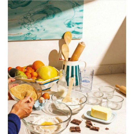 Service de table en verre - DURALEX - Gourmet Transparent - 12 pieces - Verre trempé - Transparent