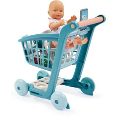 ECOIFFIER Vert Azur 1658 - Chariot + Poupon et accessoires - 18 mois -