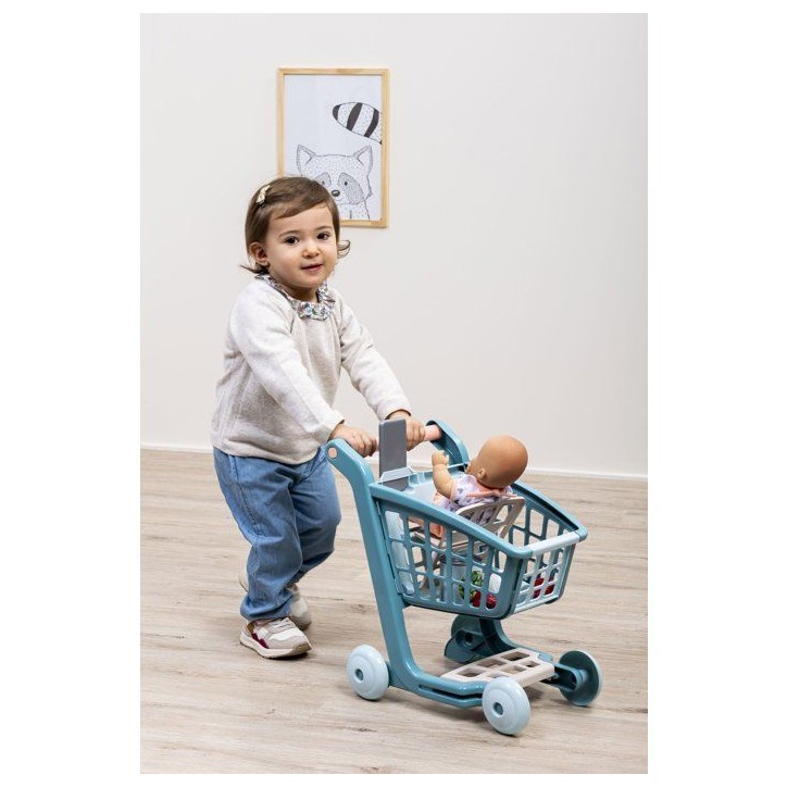 ECOIFFIER Vert Azur 1658 - Chariot + Poupon et accessoires - 18 mois - E