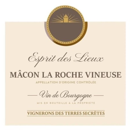 Esprit des Lieux Vignerons des Terres Secretes 2022 Mâcon La Roche Vineuse - Vin blanc de Bourgogne
