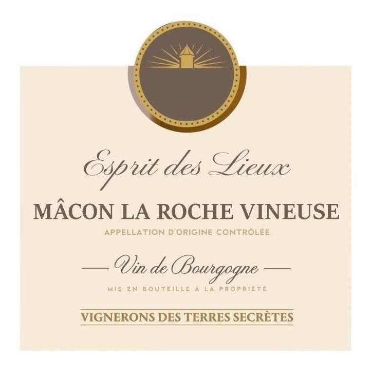 Esprit des Lieux Vignerons des Terres Secretes 2022 Mâcon La Roche Vineuse - Vin blanc de Bourgogne