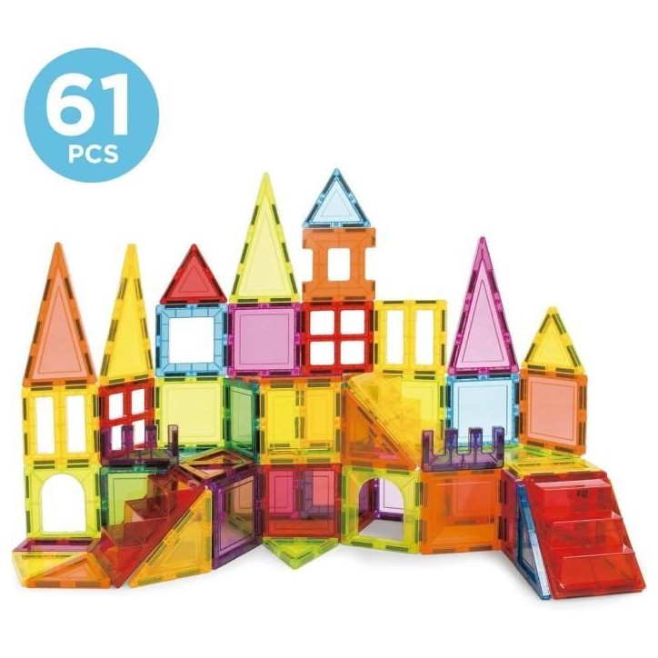 Jeu éducatif - EDUCA Magnetics - Construction 3D magnétique avec 61 pieces pour enfants des 3 ans Jeu éducatif - EDUCA Magnetics - Construction 3D magnétique avec 61 pieces pour enfants des 3 ans