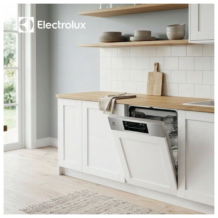 Lave-vaisselle semi-encastrable ELECTROLUX E62ID221SX - 14 couverts - Induction- L60cm - tiroir a couverts - 42 dB Lave-vaisselle semi-encastrable ELECTROLUX E62ID221SX - 14 couverts - Induction- L60cm - tiroir a couverts - 42 dB