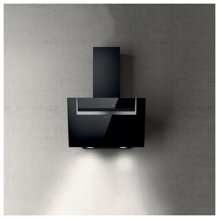 Hotte aspirante - ELICA - SHEEN-S BL/A/60 - 60 cm - Noir - Design moderne