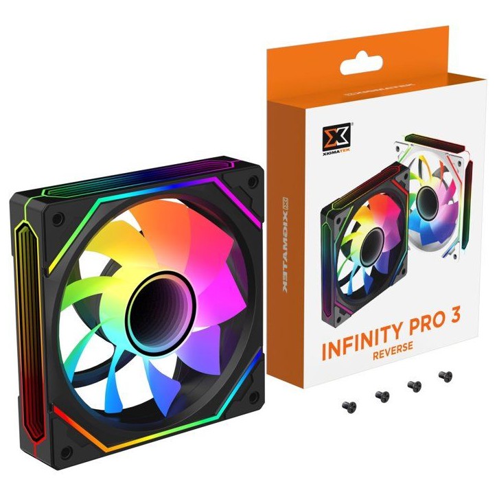 XIGMATEK Infinity PRO 3 Reverse - Ventilateur 120 mm - Noir XIGMATEK Infinity PRO 3 Reverse - Ventilateur 120 mm - Noir