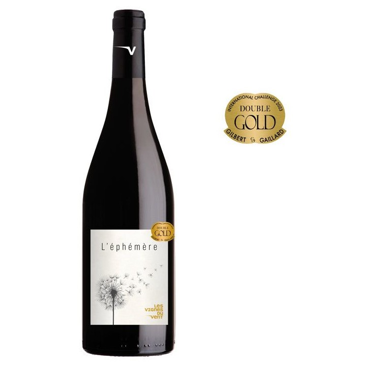 L'Ephémere Les Vignes du Vent 2022 Côtes du Roussillon Villages - Vin rouge de Languedoc