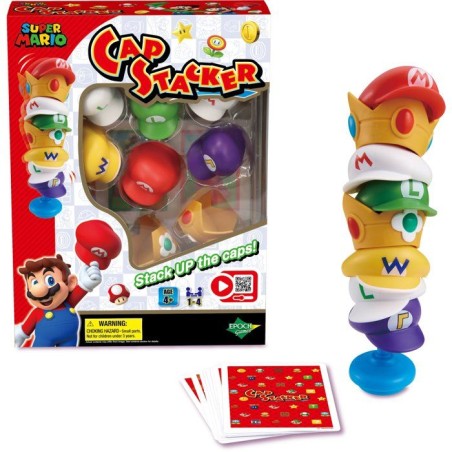 Super Mario Cap Stacker - Jeu d'équilibre - EPOCH GAMES - Empilage -