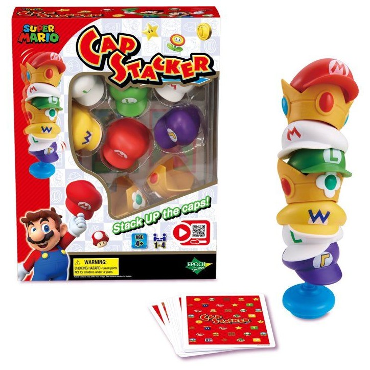 Super Mario Cap Stacker - Jeu d'équilibre - EPOCH GAMES - Empilage - Jeu d'adresse Super Mario Cap Stacker - Jeu d'équilibre - EPOCH GAMES - Empilage - Jeu d'adresse