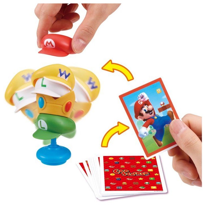 Super Mario Cap Stacker - Jeu d'équilibre - EPOCH GAMES - Empilage - Jeu d'adresse Super Mario Cap Stacker - Jeu d'équilibre - EPOCH GAMES - Empilage - Jeu d'adresse