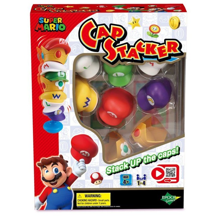Super Mario Cap Stacker - Jeu d'équilibre - EPOCH GAMES - Empilage - Jeu d'adresse Super Mario Cap Stacker - Jeu d'équilibre - EPOCH GAMES - Empilage - Jeu d'adresse