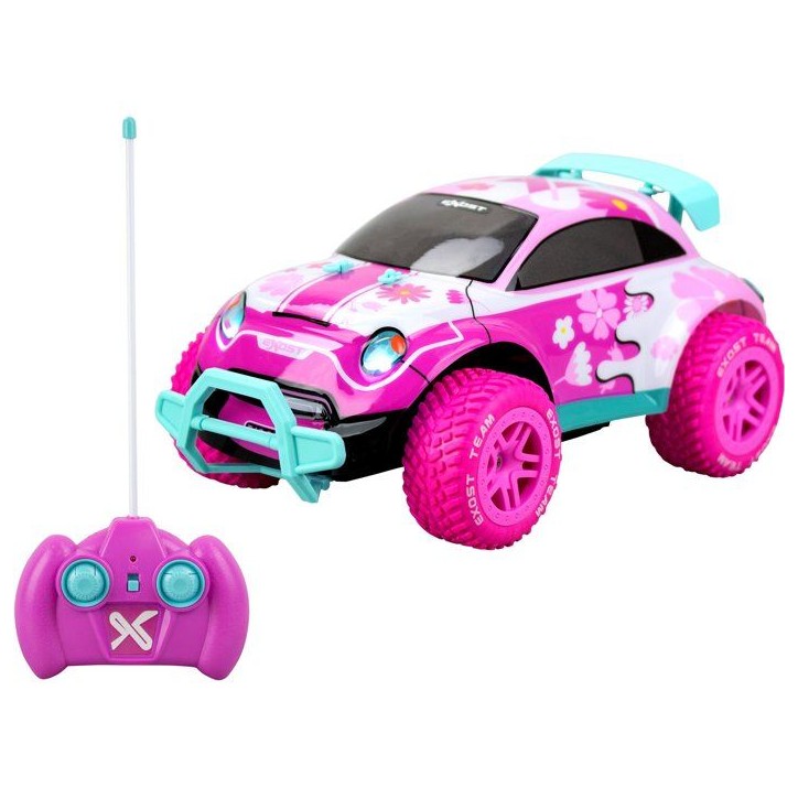 Voiture radiocommandée - EXOST - Pixie II - Echelle 1/12 - 27 MHz - Tout-terrain - Batterie rechargeable - Rose - Des 5 ans
