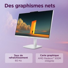 PC Tout-en-un LENOVO Lenovo A105 24 - Sans Windows - 23.8 FHD - Ryzen