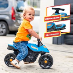 Draisienne - Larges roues - FALK - Moto Racing Hot Wheels - Plastique