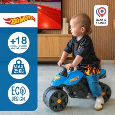 Draisienne - Larges roues - FALK - Moto Racing Hot Wheels - Plastique