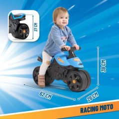 Draisienne - Larges roues - FALK - Moto Racing Hot Wheels - Plastique