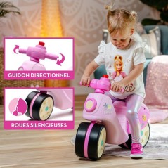 Draisienne - Roues silencieuses - FALK - Scooter Barbie Premier Âge -