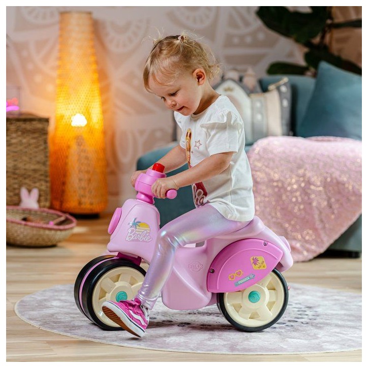 Draisienne - Roues silencieuses - FALK - Scooter Barbie Premier Âge - Plastique recyclé - Guidon directionnel - Rose Draisienne - Roues silencieuses - FALK - Scooter Barbie Premier Âge - Plastique recyclé - Guidon directionnel - Rose