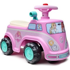 Porteur - FALK - Van rétro Barbie - Assise ouvrante - Volant avec kla