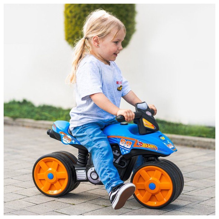 Draisienne - Roues silencieuses - FALK - Moto Hot Wheels - Plastique recyclé - Guidon directionnel - Bleu Draisienne - Roues silencieuses - FALK - Moto Hot Wheels - Plastique recyclé - Guidon directionnel - Bleu