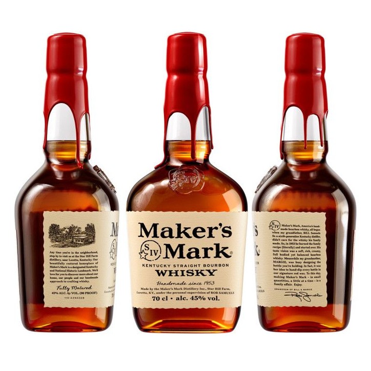 Maker's Mark Kentucky Straight Bourbon Whisky sans étui 45% vol | 70cl