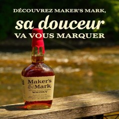Maker's Mark Kentucky Straight Bourbon Whisky sans étui 45% vol | 70c