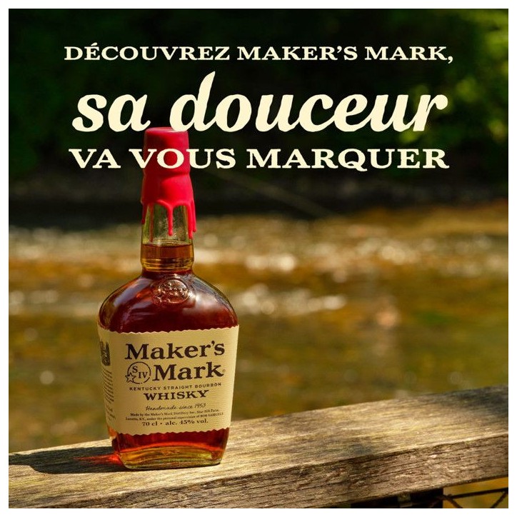Maker's Mark Kentucky Straight Bourbon Whisky sans étui 45% vol | 70cl