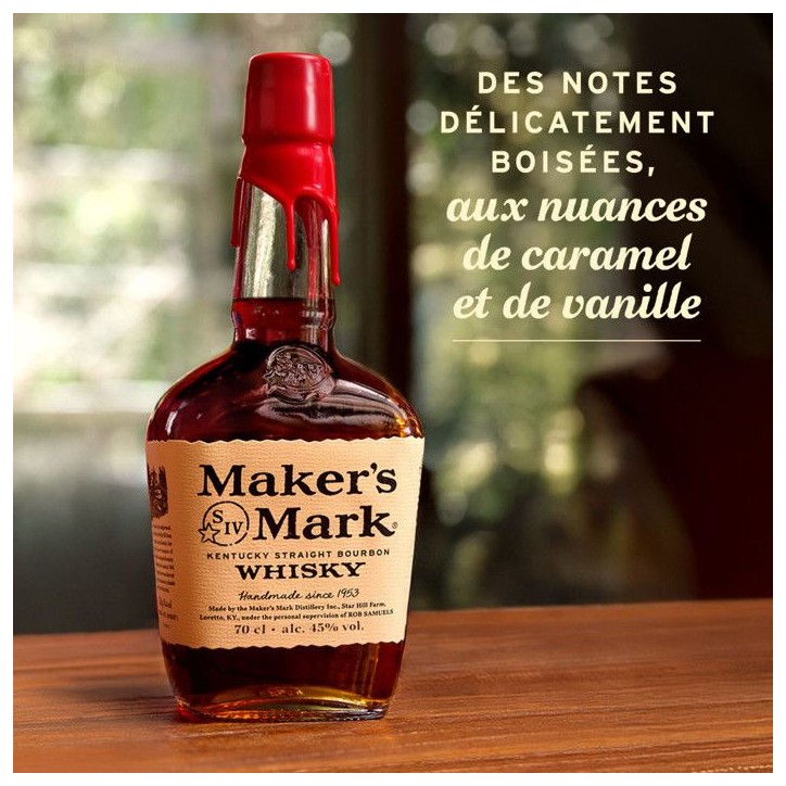 Maker's Mark Kentucky Straight Bourbon Whisky sans étui 45% vol | 70cl