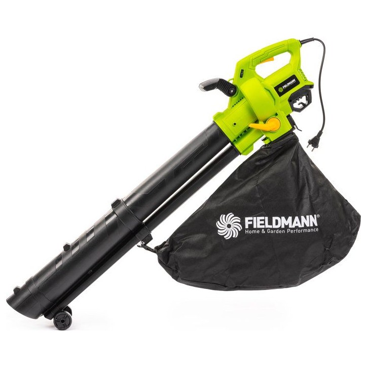 Souffleur aspirateur broyeur électrique FIELDMANN FZF 4005-E - 3000 W - Vitesse d'air 270 km/h réglable - Sac 45 L - Noir/Vert Souffleur aspirateur broyeur électrique FIELDMANN FZF 4005-E - 3000 W - Vitesse d'air 270 km/h réglable - Sac 45 L - Noir/Vert