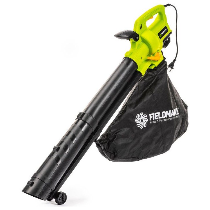 Souffleur aspirateur broyeur électrique FIELDMANN FZF 4005-E - 3000 W - Vitesse d'air 270 km/h réglable - Sac 45 L - Noir/Vert Souffleur aspirateur broyeur électrique FIELDMANN FZF 4005-E - 3000 W - Vitesse d'air 270 km/h réglable - Sac 45 L - Noir/Vert