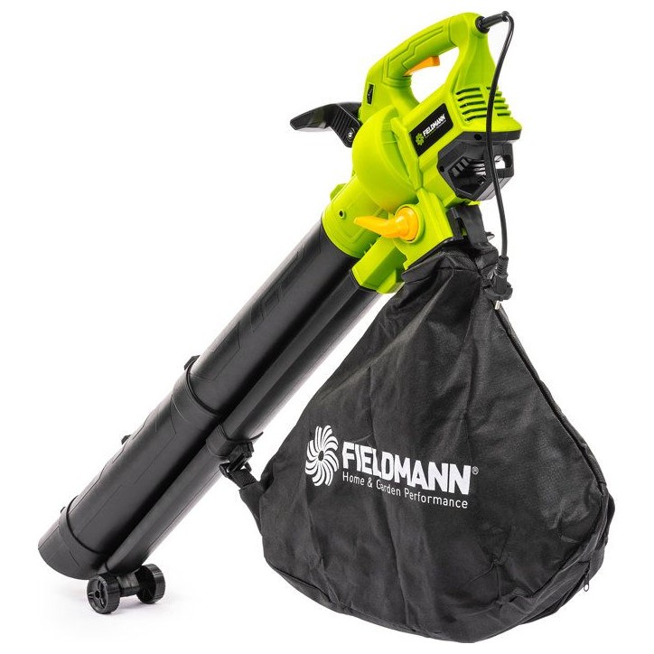 Souffleur aspirateur broyeur électrique FIELDMANN FZF 4005-E - 3000 W - Vitesse d'air 270 km/h réglable - Sac 45 L - Noir/Vert Souffleur aspirateur broyeur électrique FIELDMANN FZF 4005-E - 3000 W - Vitesse d'air 270 km/h réglable - Sac 45 L - Noir/Vert