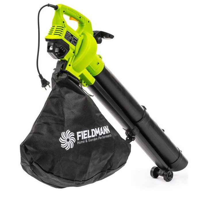 Souffleur aspirateur broyeur électrique FIELDMANN FZF 4005-E - 3000 W - Vitesse d'air 270 km/h réglable - Sac 45 L - Noir/Vert Souffleur aspirateur broyeur électrique FIELDMANN FZF 4005-E - 3000 W - Vitesse d'air 270 km/h réglable - Sac 45 L - Noir/Vert