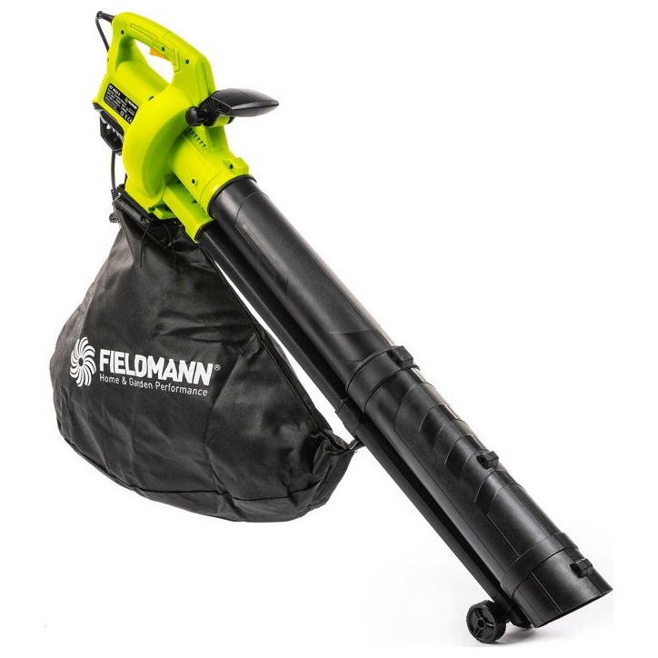 Souffleur aspirateur broyeur électrique FIELDMANN FZF 4005-E - 3000 W - Vitesse d'air 270 km/h réglable - Sac 45 L - Noir/Vert Souffleur aspirateur broyeur électrique FIELDMANN FZF 4005-E - 3000 W - Vitesse d'air 270 km/h réglable - Sac 45 L - Noir/Vert