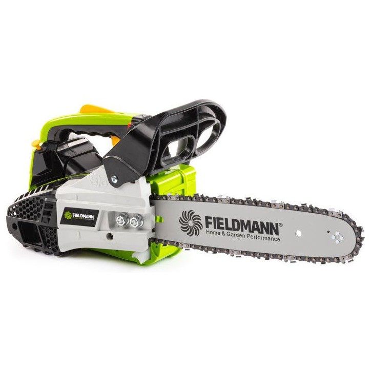 Tronçonneuse thermique a essence FIELDMANN FZP 25412-B - Une main - Guide 30 cm - Graissage automatique - 1 kW - Noir/Vert