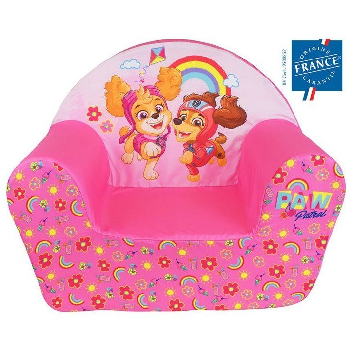 Fauteuil club enfant - FUN HOUSE - Pat'Patrouille Stella et Liberty - Origine France Garantie - mousse légere - 52 x 42 x 33 cm