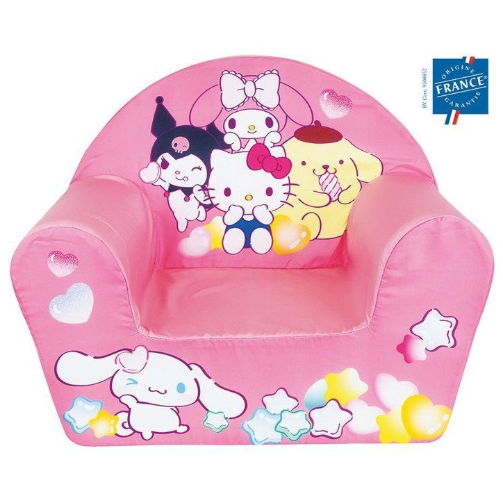Fauteuil club enfant - Hello Kitty & Friends - FUN HOUSE - Origine France Garantie - Déhoussable