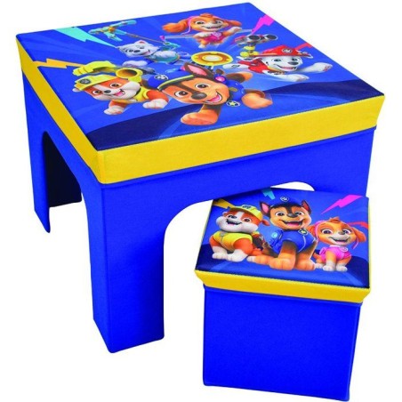 Ensemble table et tabouret de rangement - Pat'Patrouille - FUN HOUSE -