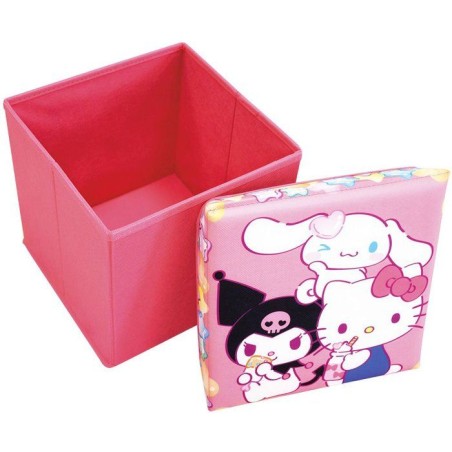 Ensemble table et tabouret de rangement - Hello Kitty - FUN HOUSE - Pliable - Mobilier enfant